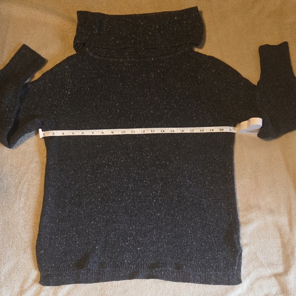 DKNY Dark Gray Turtleneck Sweater - Picture 4 of 7